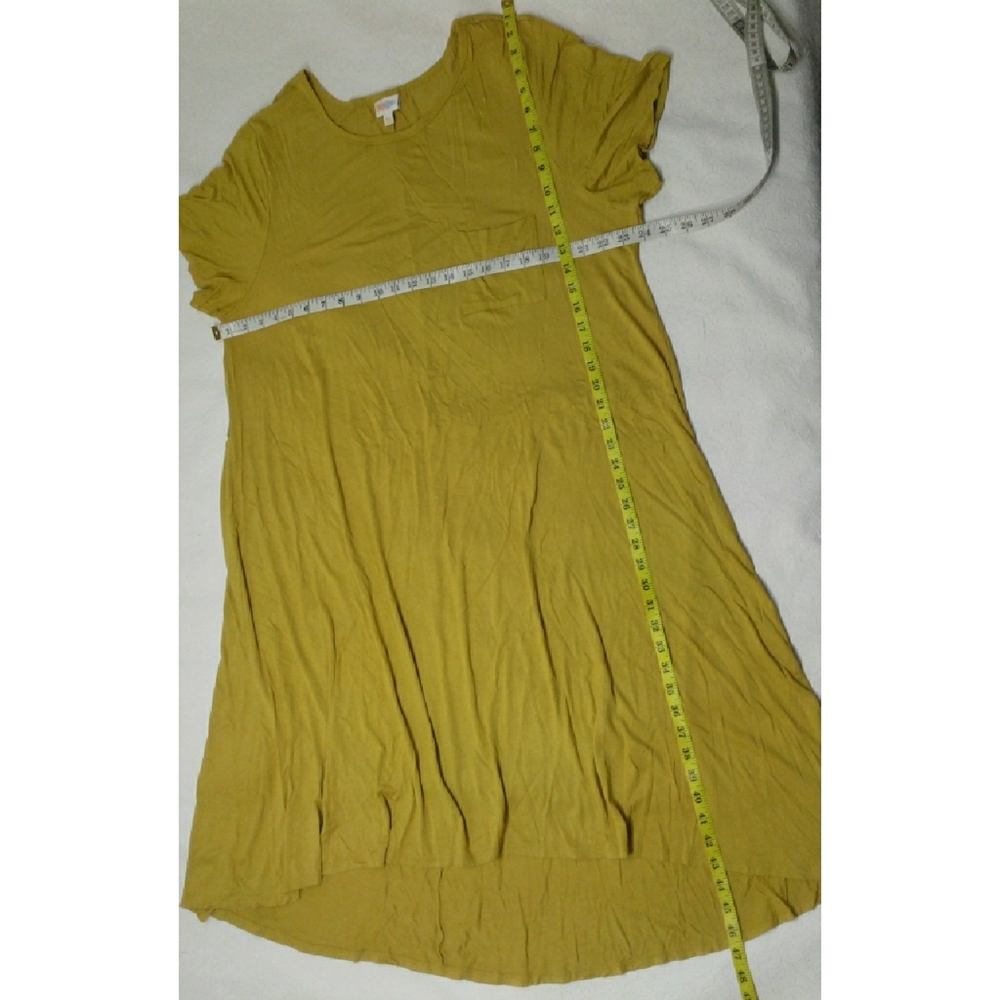 LULaRoe Dress mustard yellow color plus SZ 3XL - Picture 3 of 8